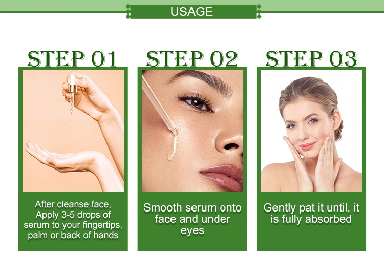 Factory Oragnic Anti Aging Whitening Repairing Herbal Acne Treatment Serum