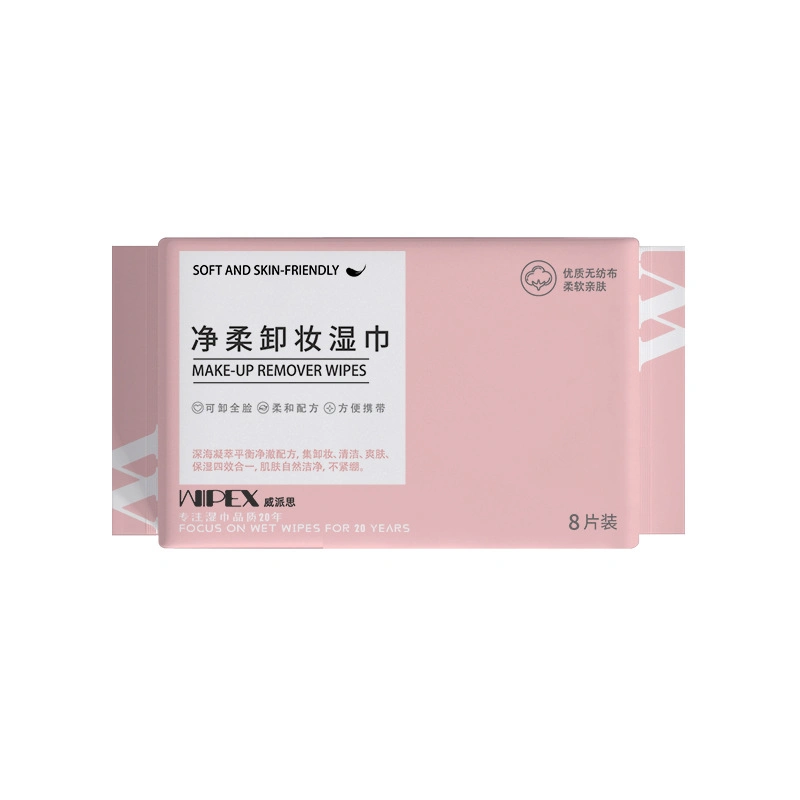 Feminine Cleansing Face Tissue Private Label Facial Make up Makeup Remover Wipes with Custom Logo