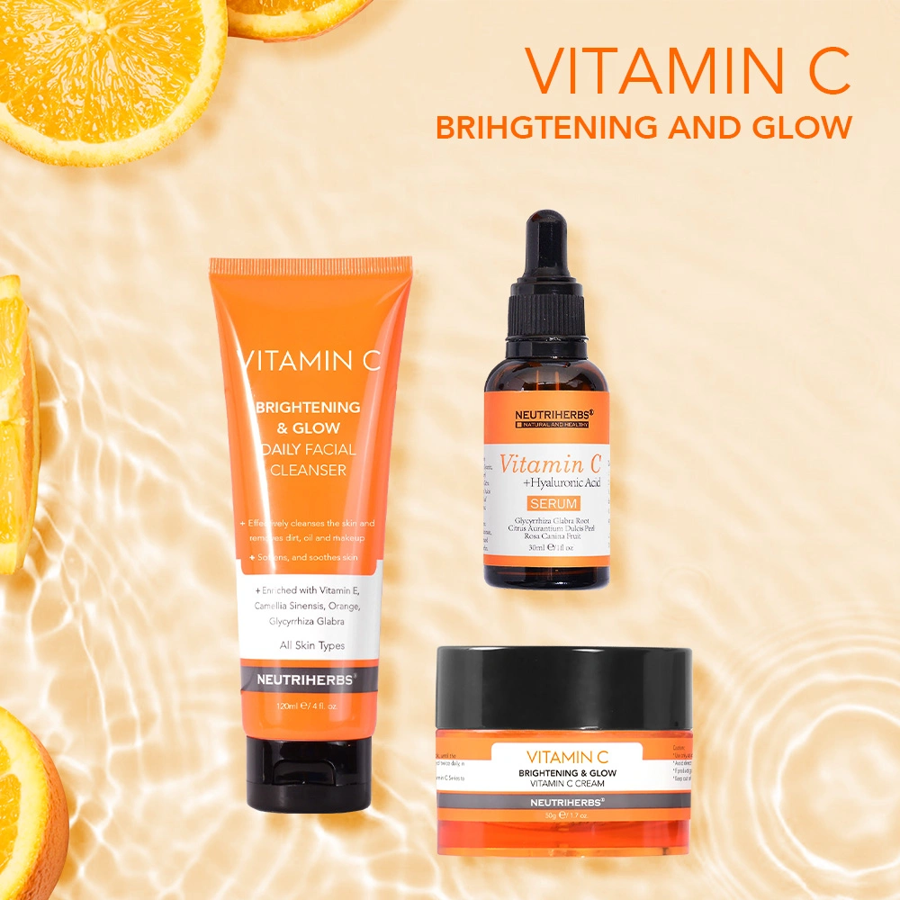 Collagen Cosmetics Vitamin C Serum for Face Anti Aging Brightening Dark Spot Serum Set