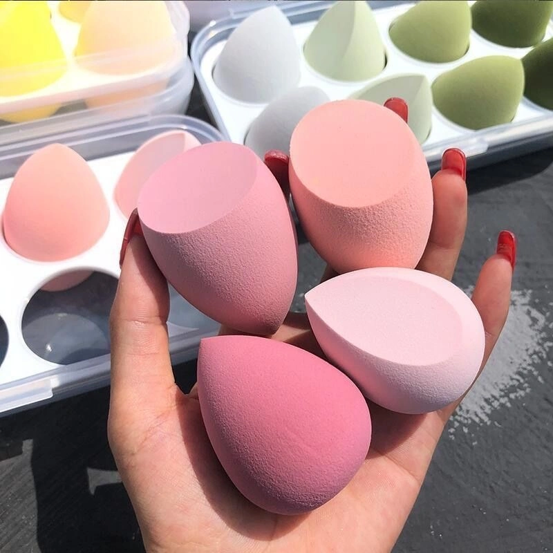 Latex Free Beauty Egg Blending Blender Sponge Makeup Sponge Set for Powder Cosmeitc with Box and Package