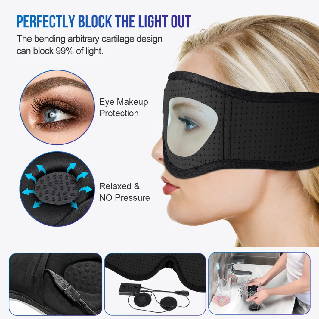 Wireless Bluetooth Amazon&prime; S Same Sleep Music Answering Phone Home Travel Blackout 3D Bluetooth Eye Mask