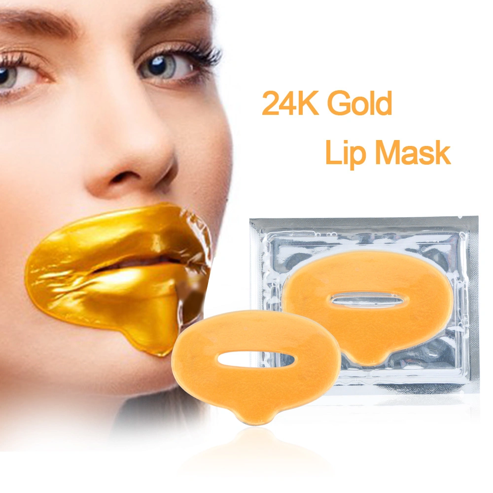 Private Logo Beauty Nourishing Plumper Women Sleep Gold Korea Lip Mask