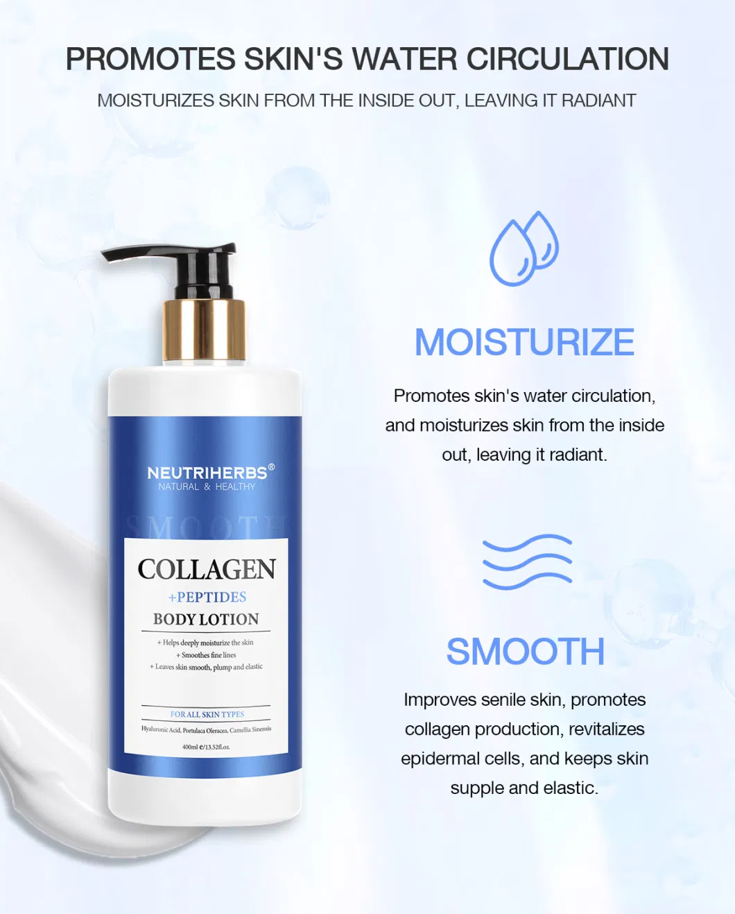 Top Selling Illuminating Repair Remove Collagen Body Lotion