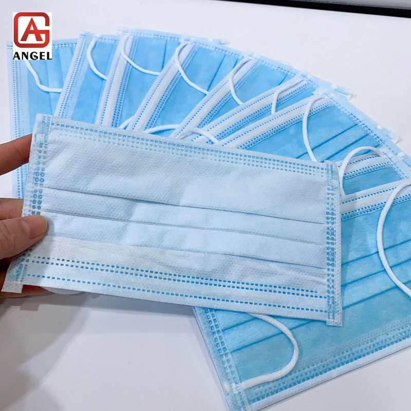 3ply Nonwoven Mask Blue/Black/White Mask