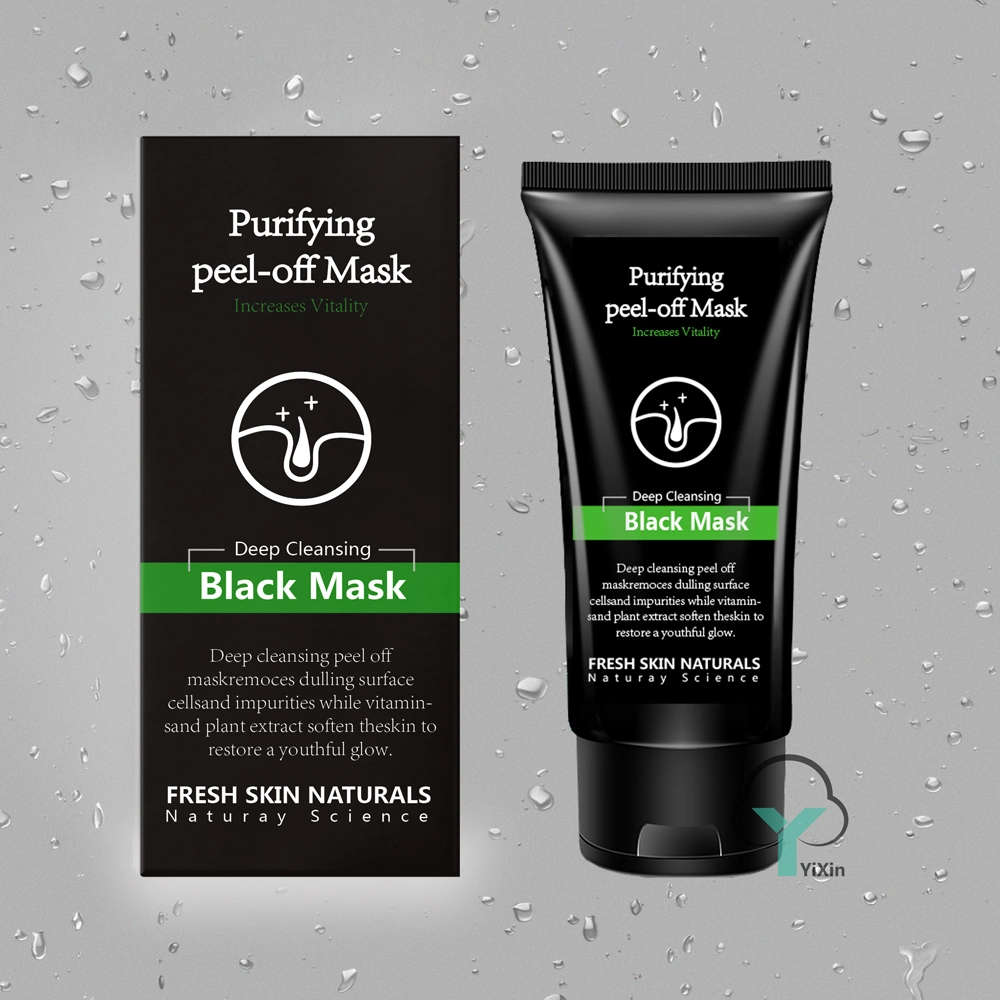 Private Label Charcoal Blackhead Remover Peel off Black Mask Deep Cleansing Black Facial Mask