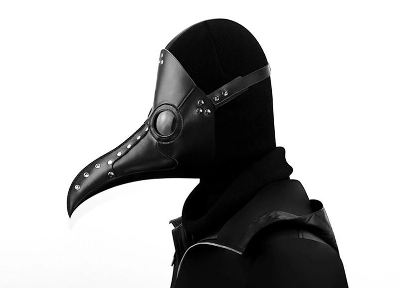 Sh2436 Black Masquerade &amp; Funny Steampunk Plague Doctor Masks Wholesale Adult Face Party Maske Bulk Custom Halloween Mask