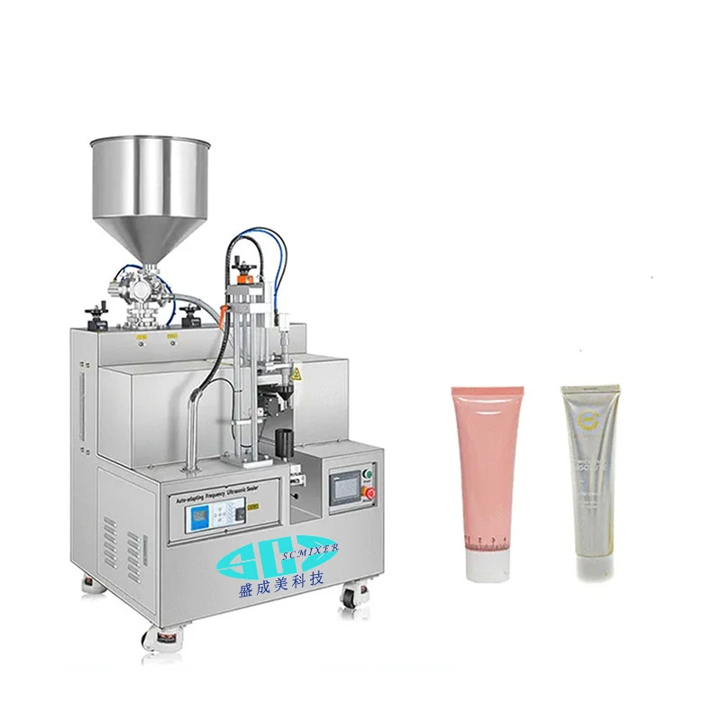 Multi-Color Balm Tube Capping Semi Automatic Mascara Cream Lip Gloss Filling Machine