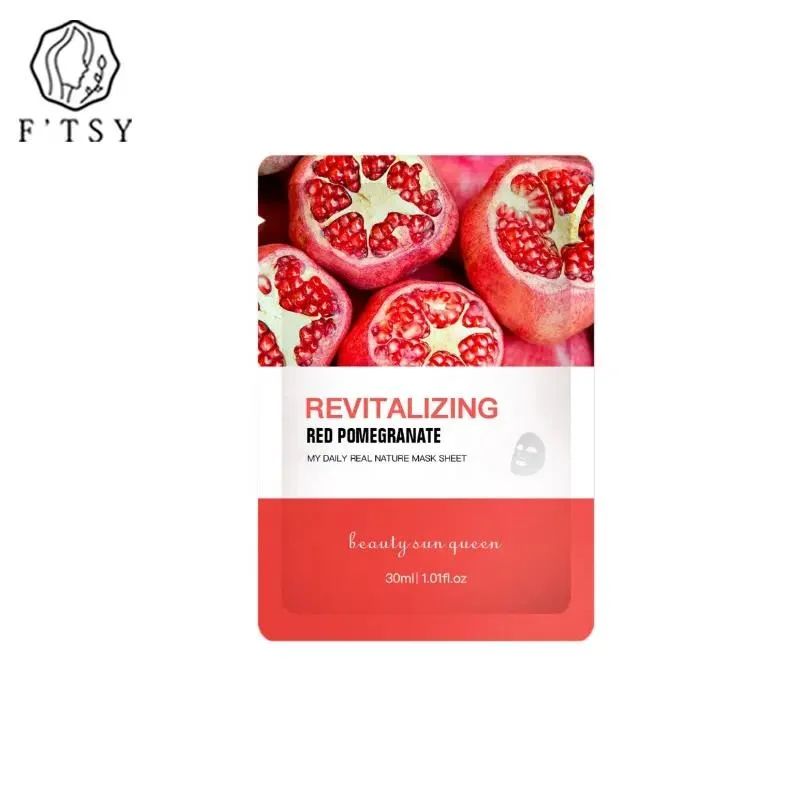 Natural Vegan Free Fruit Peach Orange Cherry Youthful Acne Treatment Moisturizing Face Sheet Masks