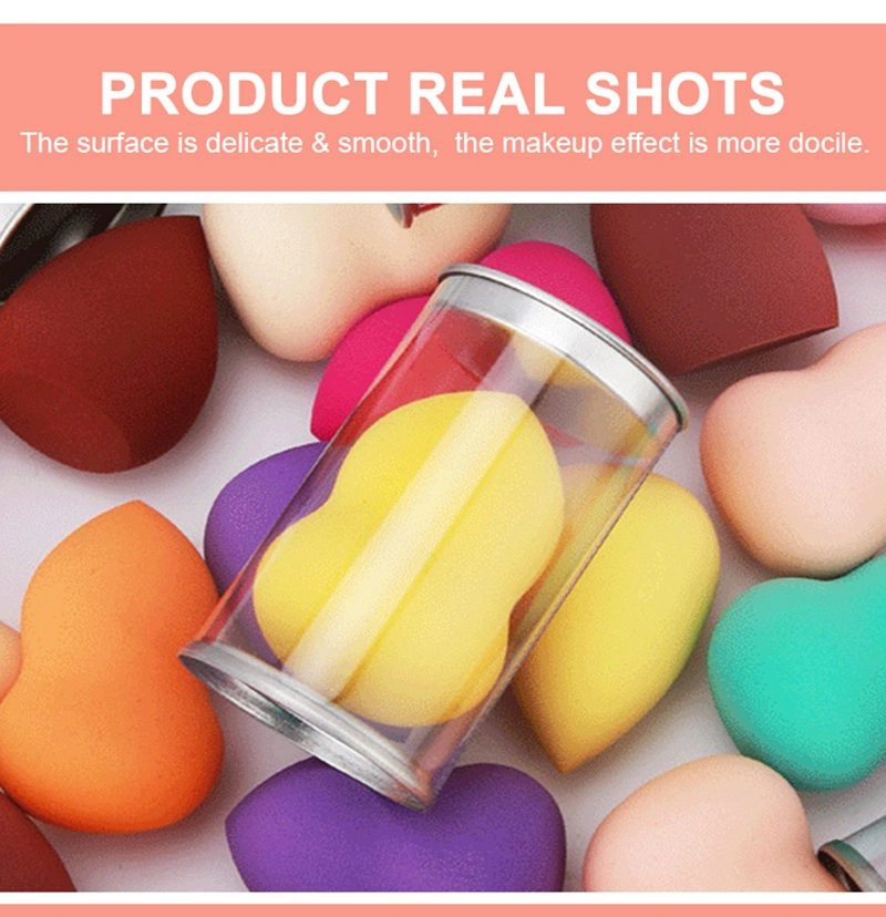 Wholesale Waterdrop Non Latex Muti-Colored Foundation Blending Powder Puff Cosmetic Puff Makeup Sponge