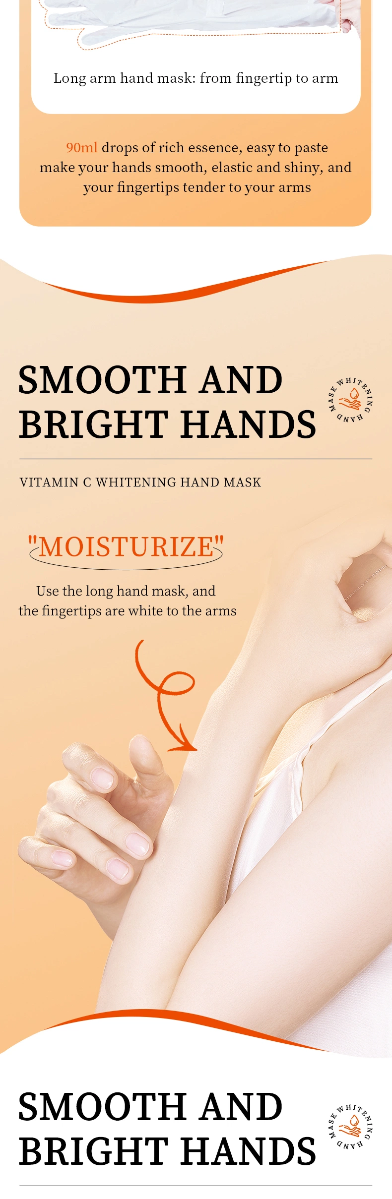 Whitening Hand Cream Anti-Chapping Moisturizing Remove Dead Skin Hand Mask