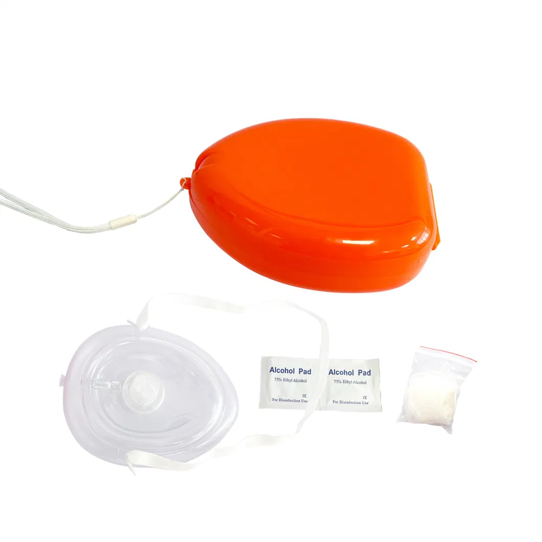 One Way Valve First Aid Pocket CPR Mask for Emergency Rescue and First Aid Training