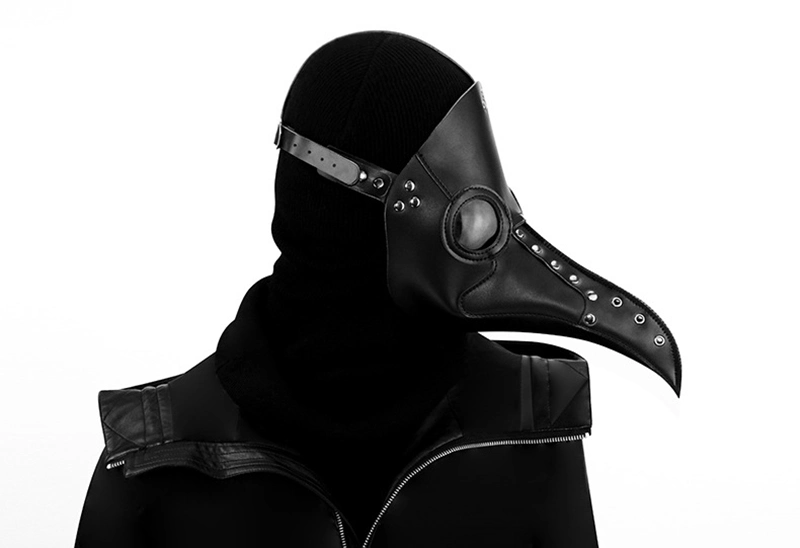 Sh2436 Black Masquerade &amp; Funny Steampunk Plague Doctor Masks Wholesale Adult Face Party Maske Bulk Custom Halloween Mask