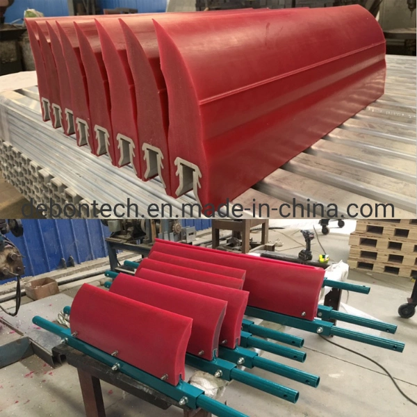 Return V Plough Primary Polyurethane Conveyor Belt Cleaner