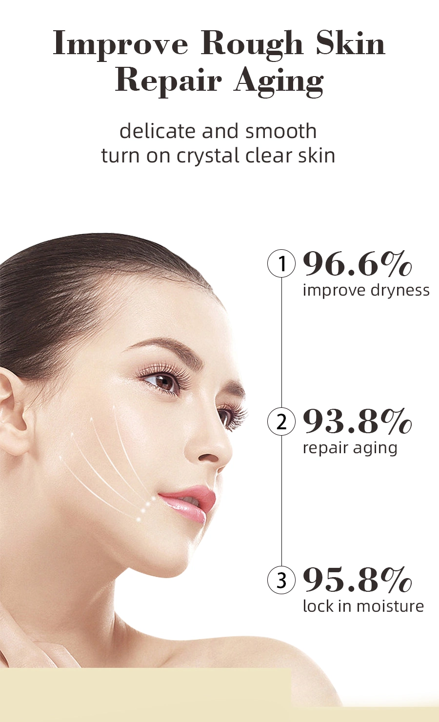 Wholesale Repairing Essence Glowing Skin Improving Skin Elasticity Moisturizing Lightweight Face Snail Essence