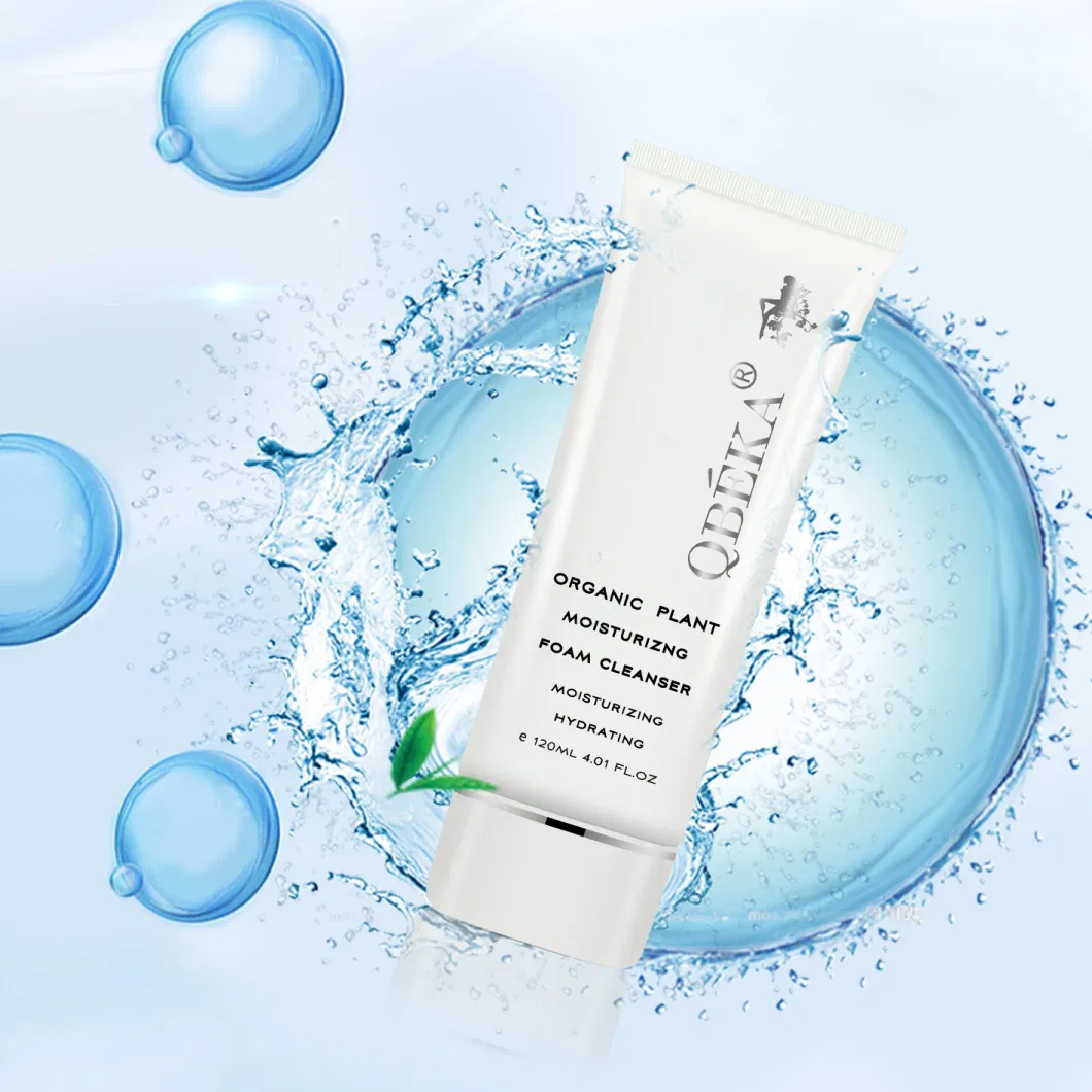 OEM Available Qbeka Hyaluronic Acid Moisturizing Facial Foam Cleanser Organic Plant Face Cleanser