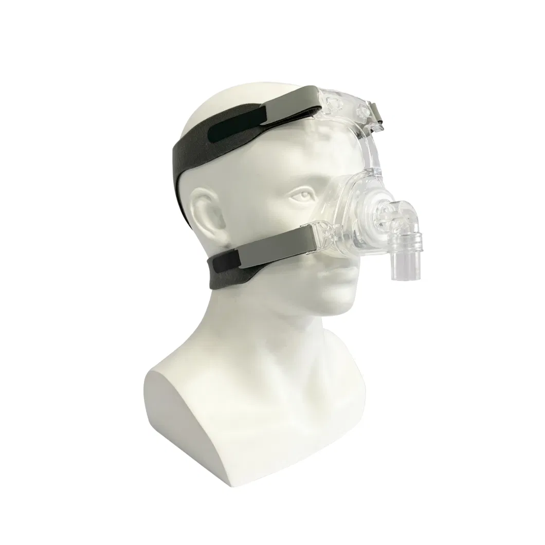 PVC Adult CPAP Mask Medical Detachable Nasal Mask with Adjustable Headgear