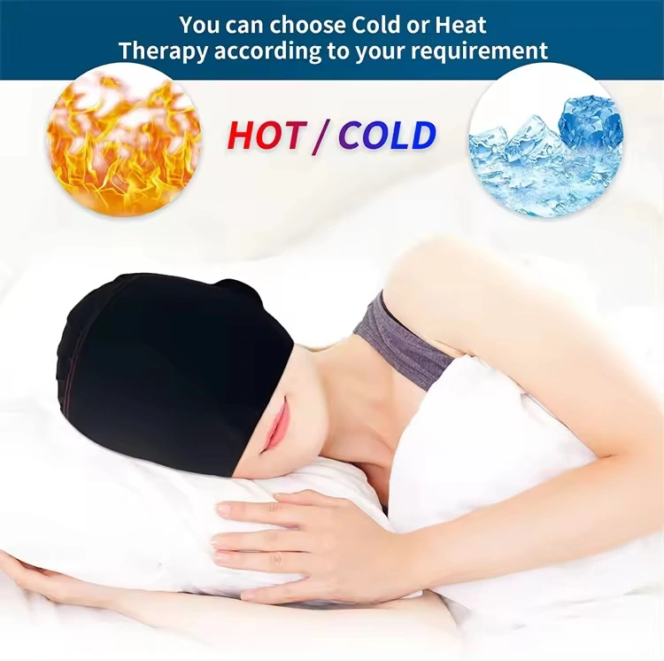 Reusable Gel Hot Cold Compress Puffy Eye Face Mask Migraine Headache Relief Ice Hat