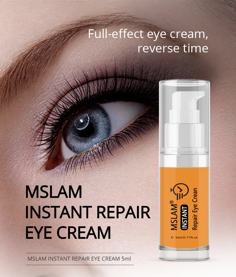 Mslam Instant Repair Eye Cream Remove Dark Circles Fine Lines Eye Bag Against Aging Deep Moisturizing Eye Cream