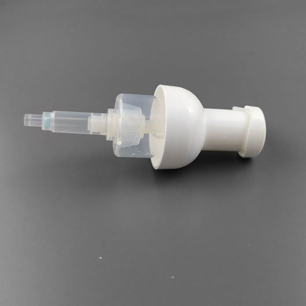 White Left Right Lock Nice All Plastic Foam Pump for Facial Cleanser