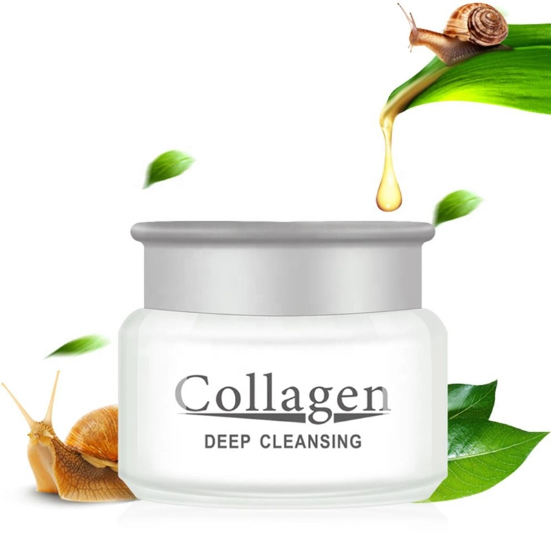 Private Label Natural Organic Anti Aging Wrinkle Whitening Deep Cleansing Skin Repair Collagen Snail Face Cream