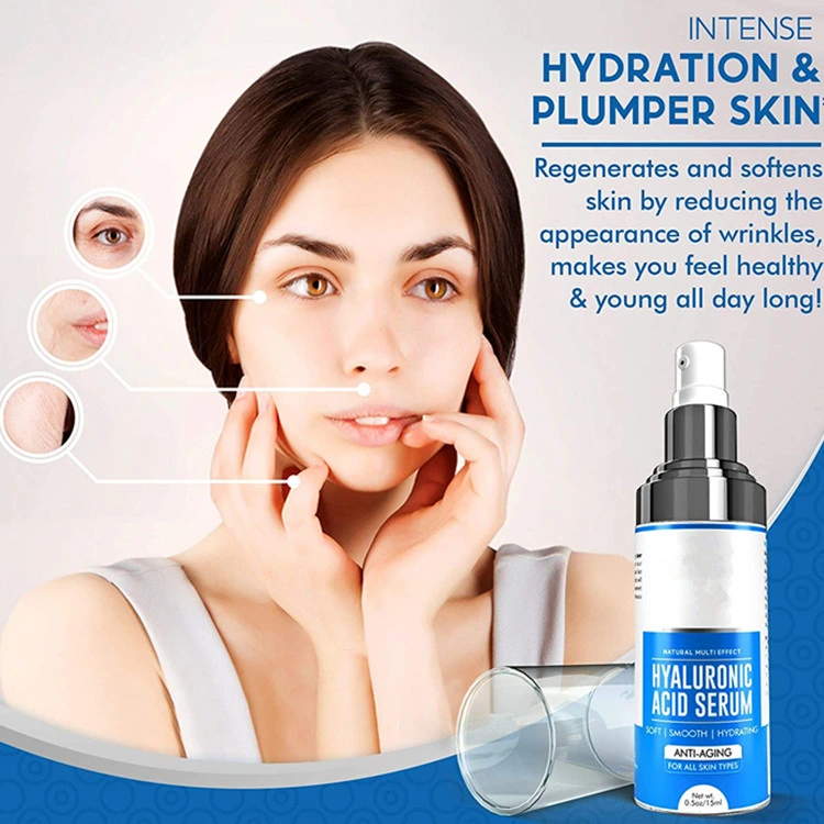 Advanced Custom Anti Aging Skincare Moisturizing Hyaluronic Acid Serum