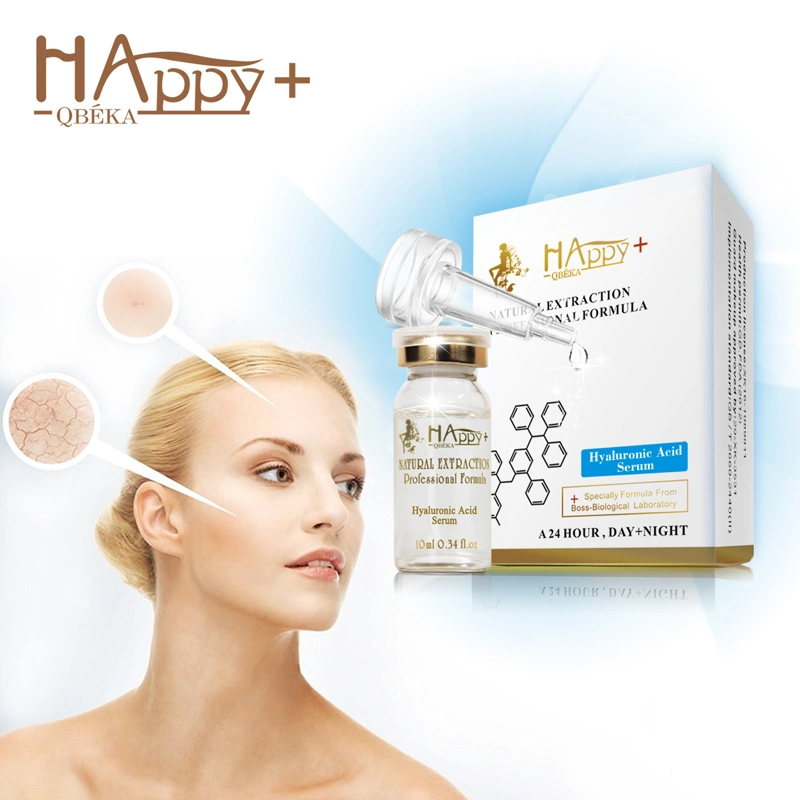 Manufacturer Supply Best Moisturizing Happy+ Hyaluronic Acid Facial Serum