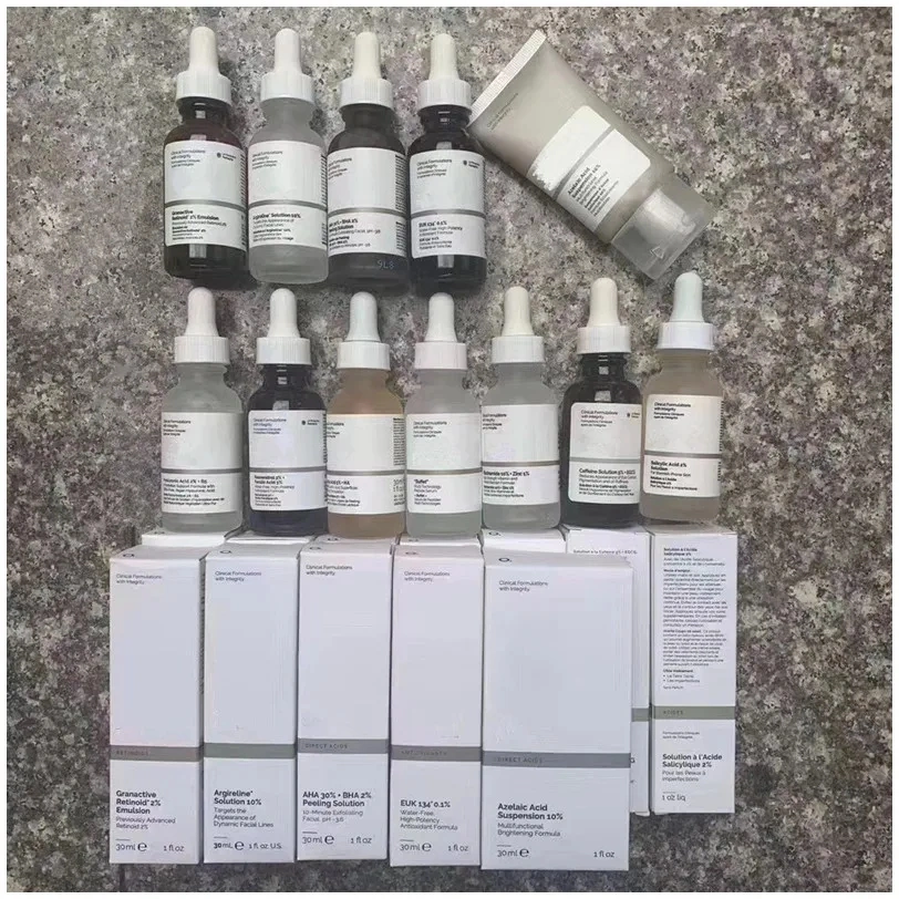 The Ordinar Products Ordinary Cream Oil Mask Cleanser Toner Salicylic Acid 2% Niacinamide 10% Aha BHA Peeling Solution Ordinary Serum Facial Essence