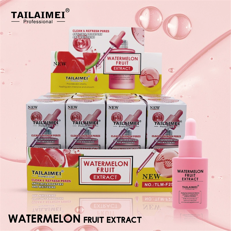 Tailaimei Private Label Watermelon Fruit Extract Serum Face Cleansing Serum Pore Refining Smoothing Brightening Whitening Serum