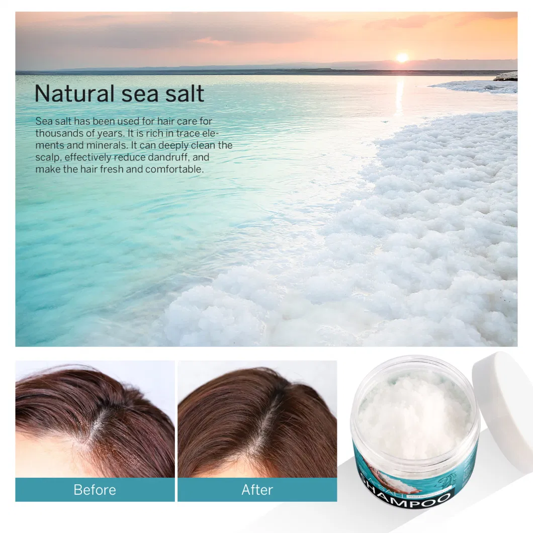 Sea Salt Nourishing Scalp Shampoo Cleansing Oil Control Shampoo Anti-Dandruff Itching Shampoo