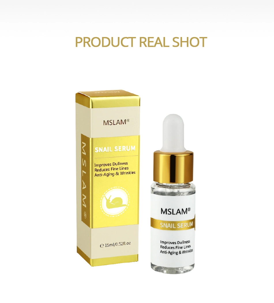 Mslam Natural Snail Filtrate Extract Essence Facial Care Serum Anti-Acne Moisturizing Repair Snail Serum