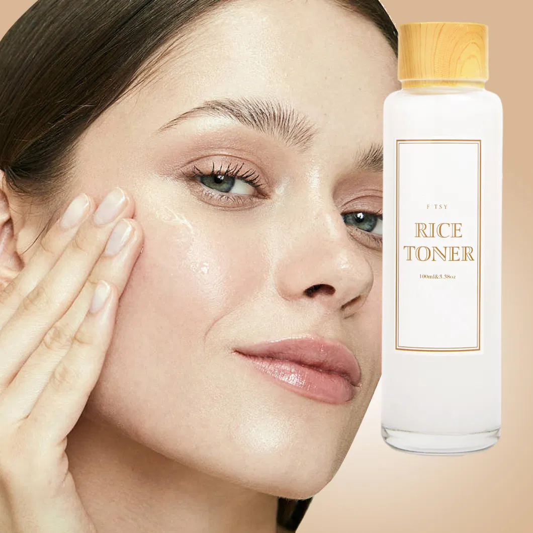 Private Label Anti Aging Rice Toner Hyaluronic Acid Whitening Rice Extract Face Toner