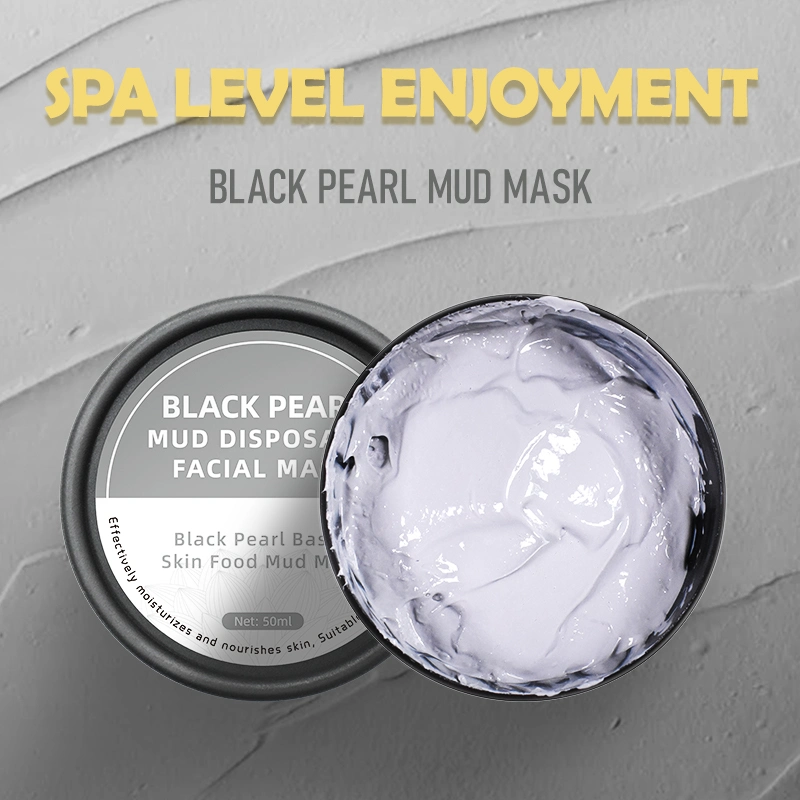 Black Pearl Mask Deep Cleansing Facial Mud Mask Whitening Face Clay Masks