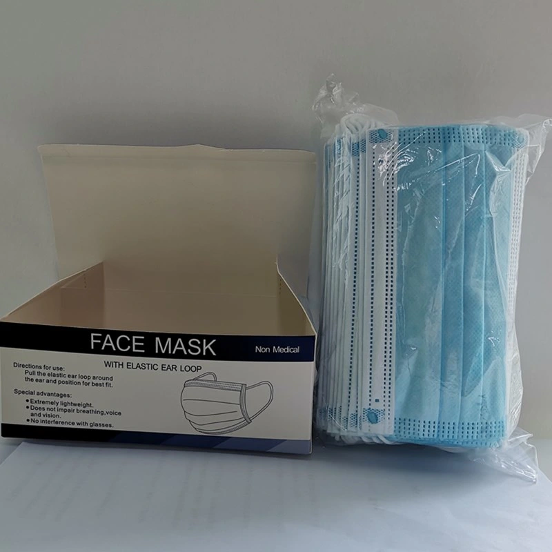 PP Non-Woven Fabric 3ply Earloop Face Mask 25GSM for Anti Dust