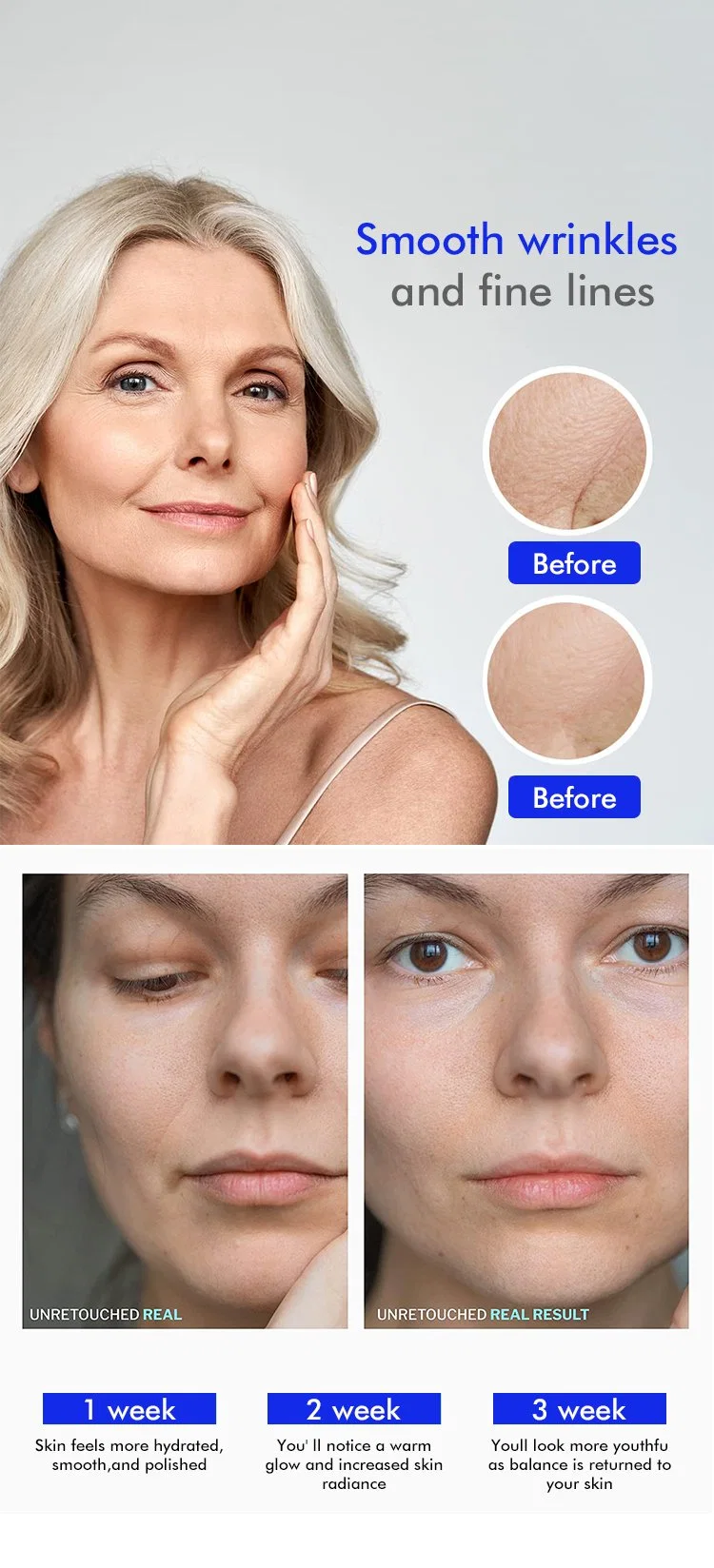 Anti Wrinkle Repair Face Care Blue Copper Peptides Copper Peptide Ghk-Cu Moisturizing Facial Toner