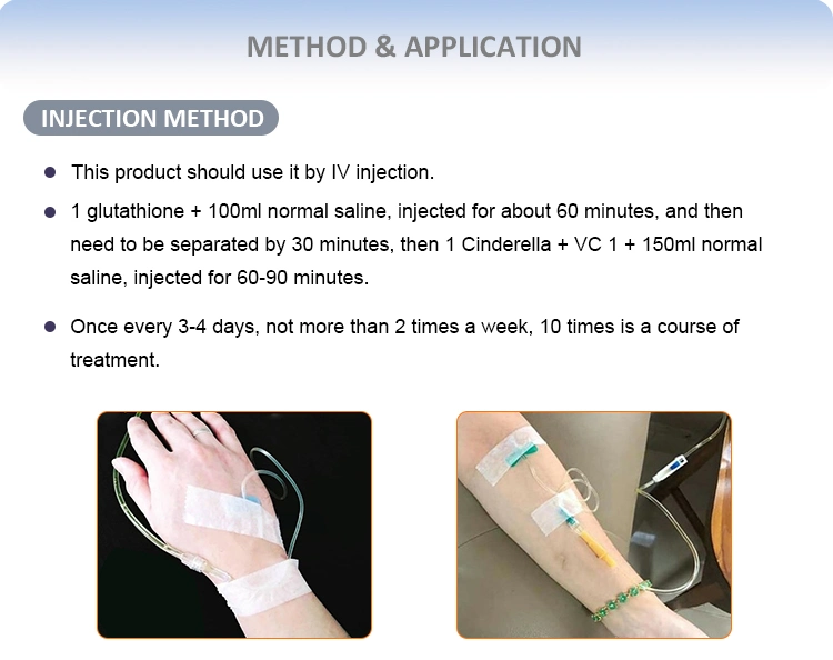 Skin Whitening Vitamin C Injection for Mesotherapy Solution Brightening Glutathione