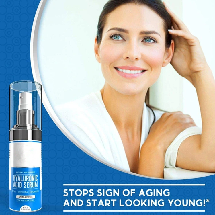 Advanced Custom Anti Aging Skincare Moisturizing Hyaluronic Acid Serum