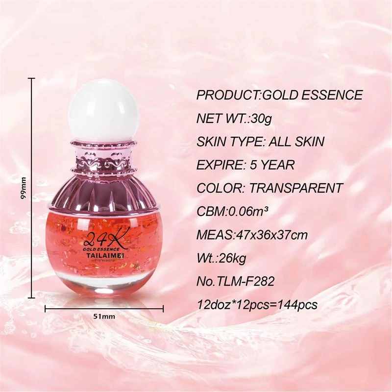 Tailaimei Velvet Touch Marine Essence Skin Care Serum Face Care Brightening Whitening Hydrating Moisturizing 24K Gold Serum