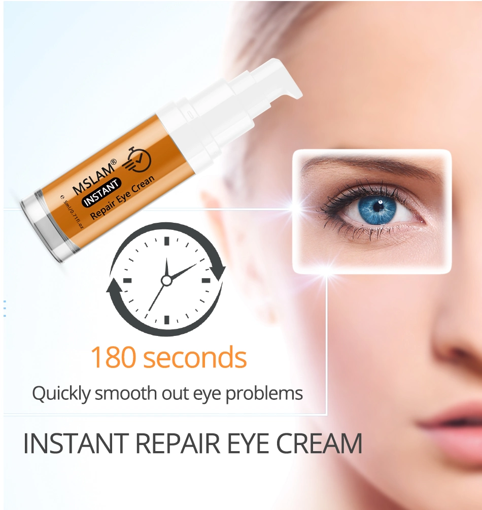 Mslam Instant Repair Eye Cream Remove Dark Circles Fine Lines Eye Bag Against Aging Deep Moisturizing Eye Cream