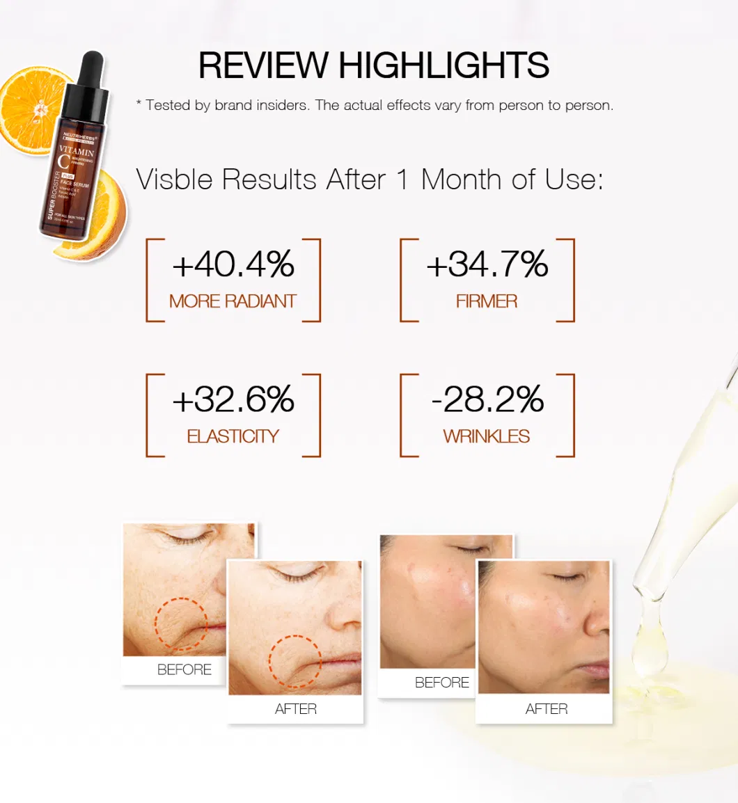 High Quality Moisturizing Hydrating Brightening Plus Vitamin C Facial Serum