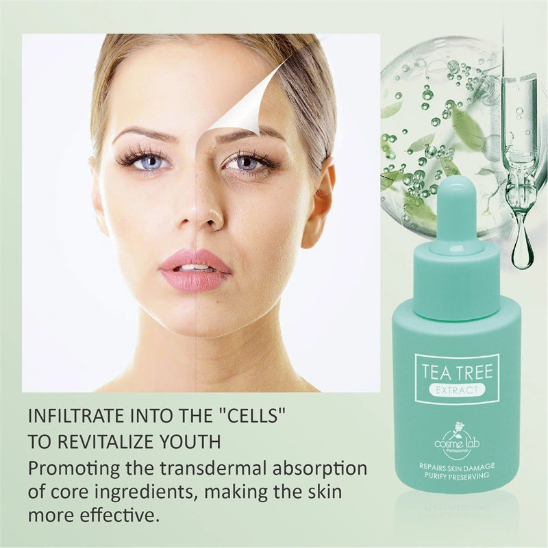 Cosmelab Private Label Tea Tree Serum Facial Purify Calming Face Hydrating Serums Softening Moisturizing Skin Care Serum