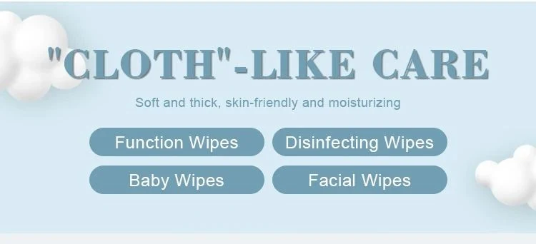 Wholesale Price Soft Surface Baby Wet Wipes 80PCS Waterwipes with Lid High Quality Facial Cleaning Wet Wipes