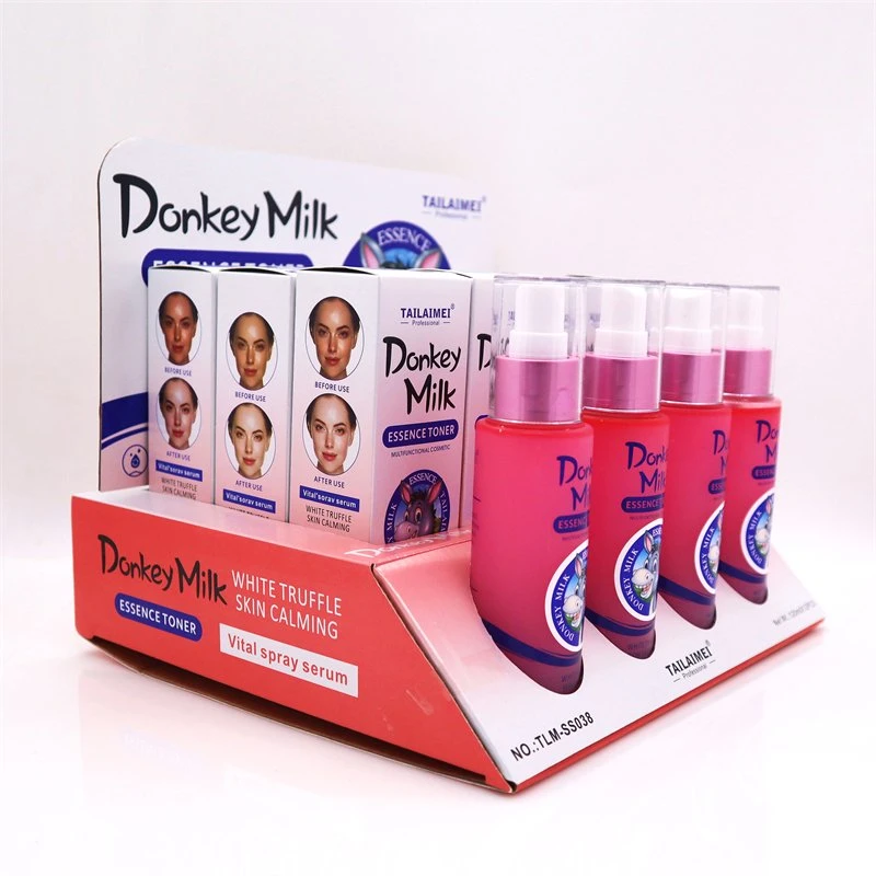 Tailaimei Manufacturer Donkey Milk Vitamin E Collagen Facial Toner Face Spray Anti-Aging Skin Care Essence Skin Toner