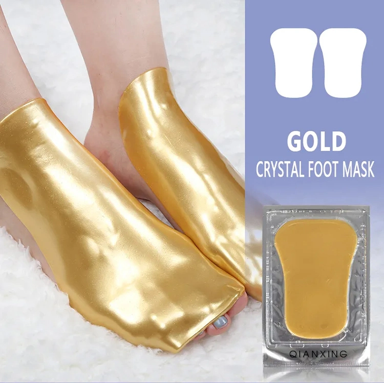 Wholesale Glycerin Pad Disposable Hydrogel Collagen 24K Gold Foot Mask