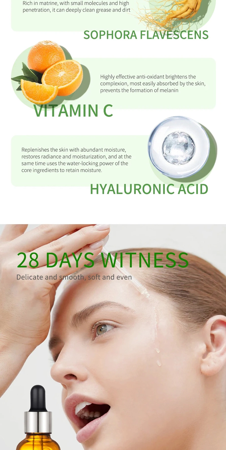 Factory Sales Face Care Whitening Anti Aging Retinol Vitamin C Serum for Face