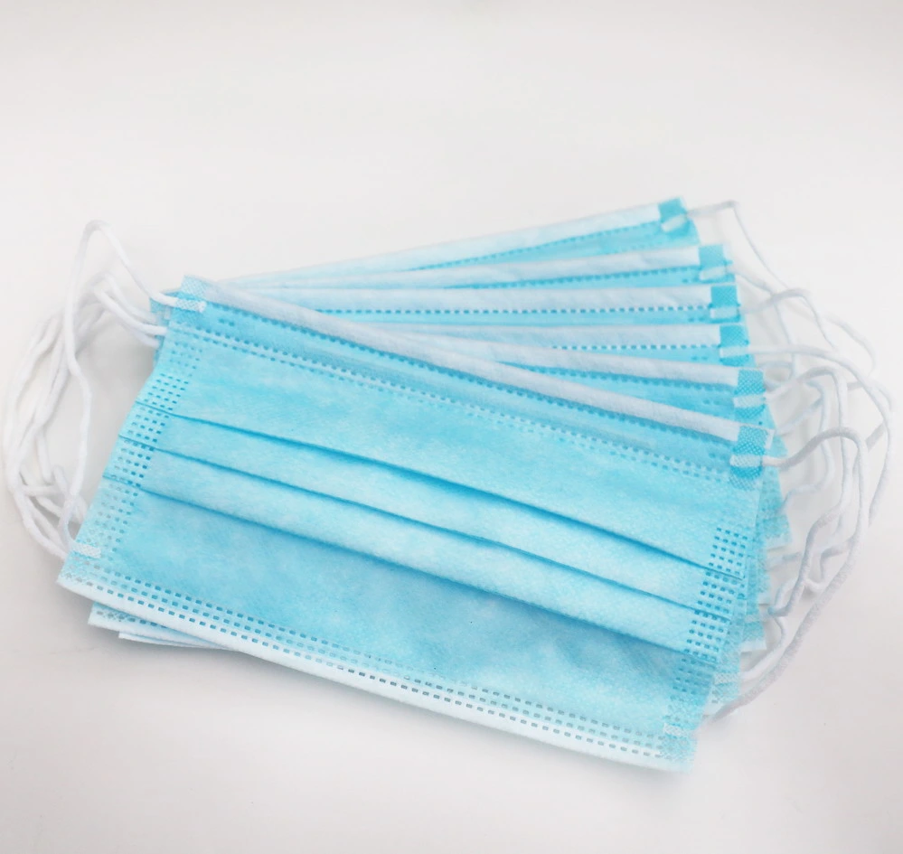 Facial Mask Disposable Dust Non Woven Fabric 3 Layers Disposable Face Mask