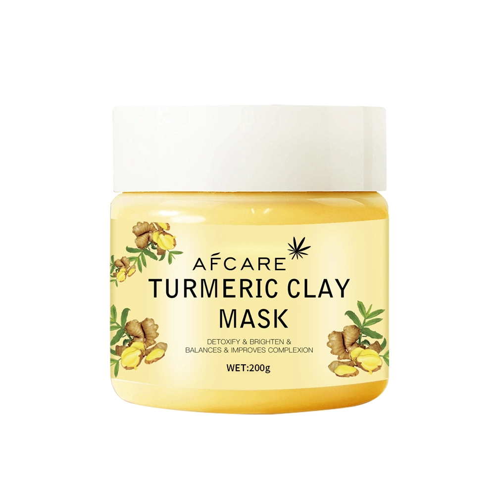 Private Label Natural Deep Cleansing Clay Facial Mask Brightening Turmeric Powder