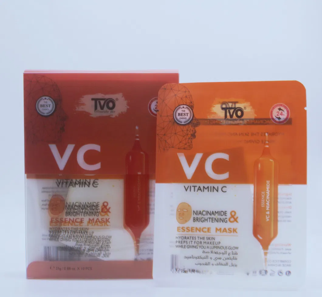 Private Label OEM Vitamin C Brightening Lightening Whitening Facial Mask Sheet