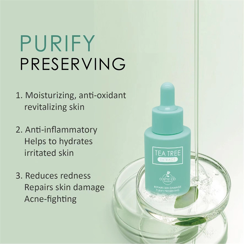 Cosmelab Private Label Tea Tree Serum Facial Purify Calming Face Hydrating Serums Softening Moisturizing Skin Care Serum