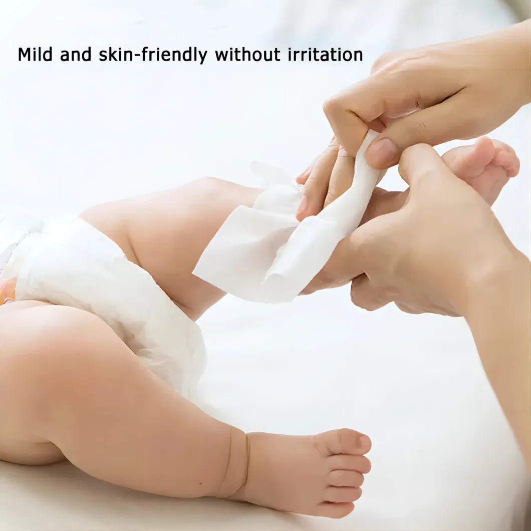 Wholesale Price Soft Surface Baby Wet Wipes 80PCS Waterwipes with Lid High Quality Facial Cleaning Wet Wipes