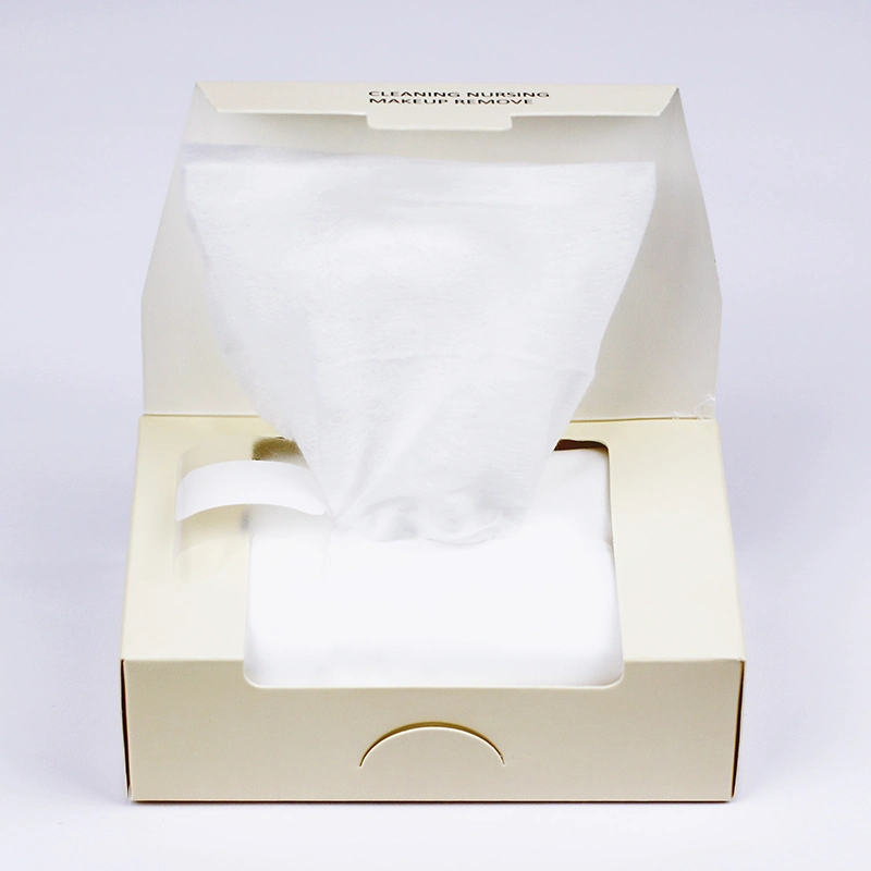 Disposable Non-Woven Make-up Remover Dry Wipes in Box